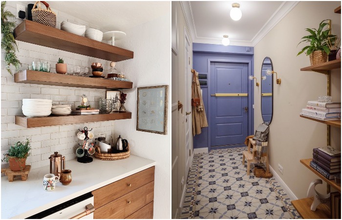 Содержимое открытых полок должно быть продумано