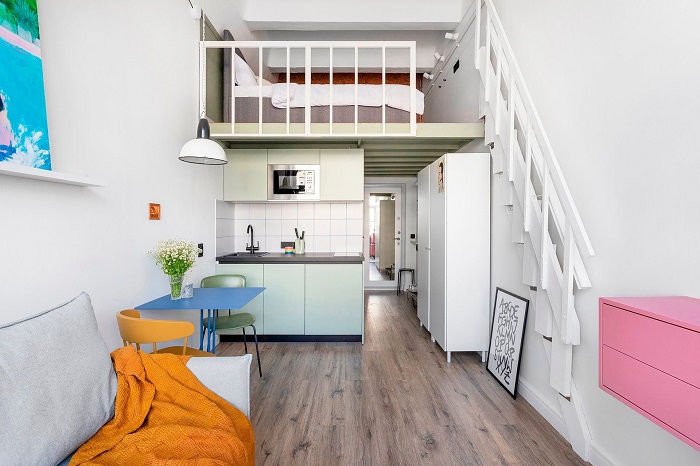 Если в квартире высокие потолки, сделайте второй ярус