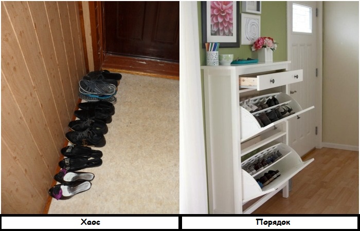 Складывайте обувь в вертикальную обувницу