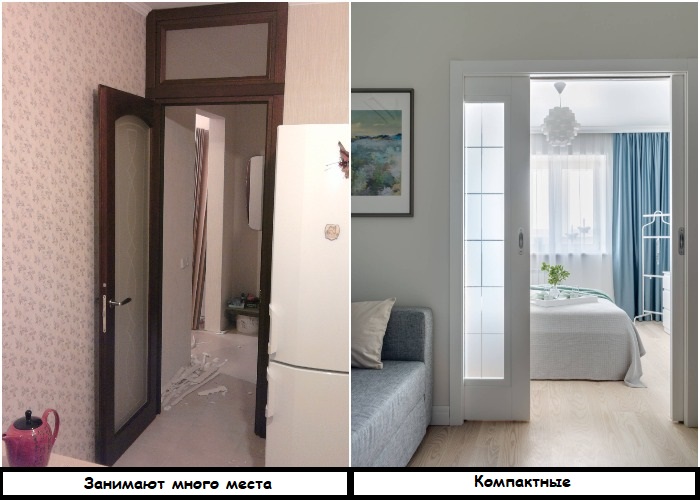 Раздвижные двери более компактные