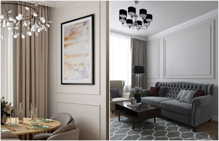 Молдинги можно использовать по-разному