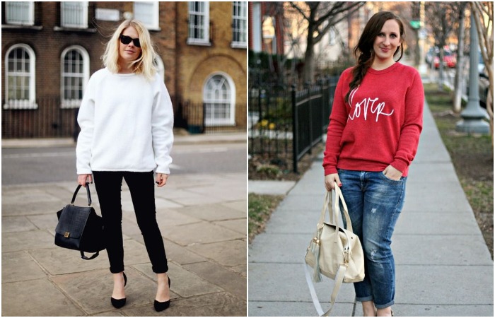 Свитшоты идеально вписываются в расслабленный образ