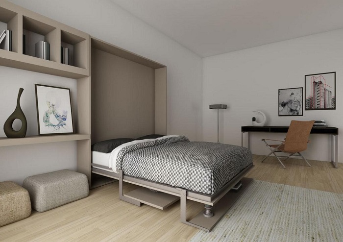 Если поднять кровать, она превратится в шкаф Если поднять кровать, она превратится в шкаф