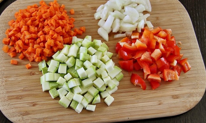 Маленькие кубики сварятся быстрее