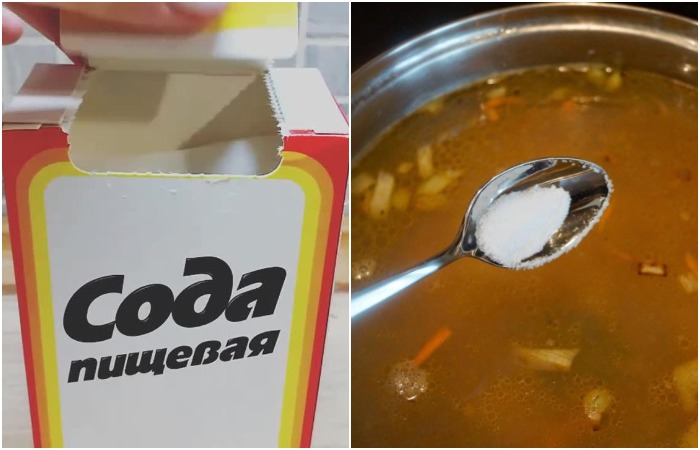 Немного соды поможет сохранить цвет зелени