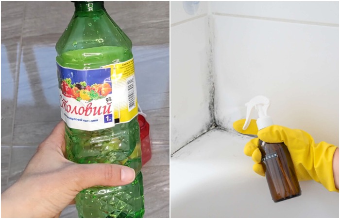 Перелейте уксус в пульверизатор для удобства Перелейте уксус в пульверизатор для удобства