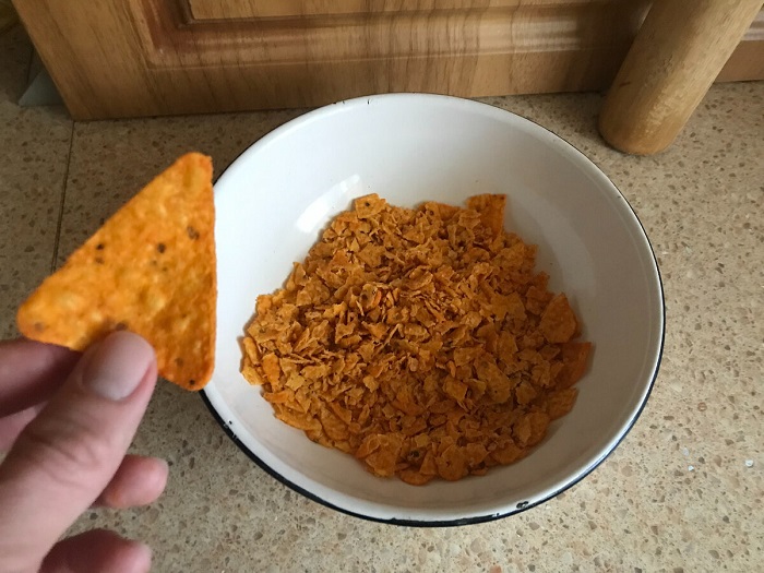 Чипсы не нужно измельчать слишком сильно. / Фото: playbookpro.ru