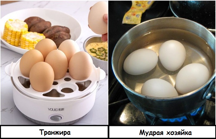 Яйца без проблем можно сварить и в кастрюле
