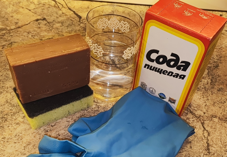 Вам понадобится пищевая сода и хозяйственное мыло. / Фото: eldorado.ru Вам понадобится пищевая сода и хозяйственное мыло. / Фото: eldorado.ru