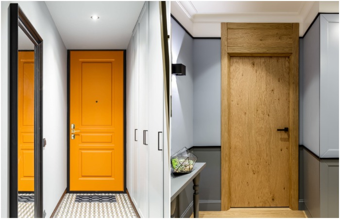Два варианта входных дверей для прихожей