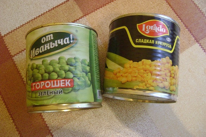Кукуруза и горошек нужны для самых популярных товаров. / Фото: za-pokupkoi.ru