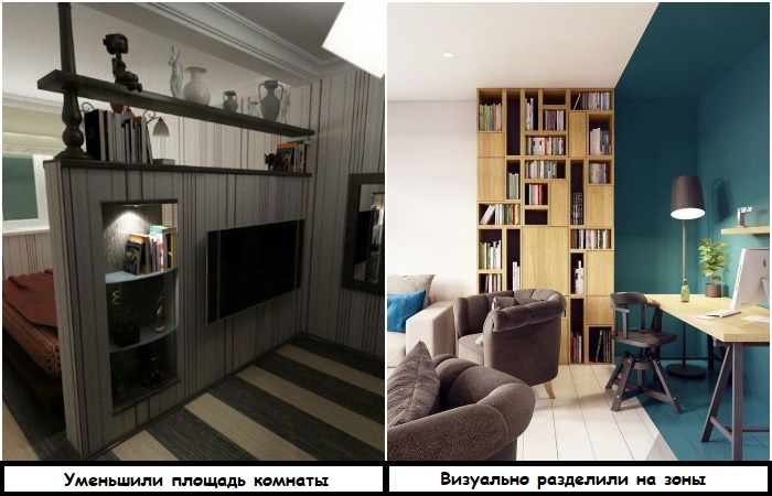 Перегородки из гипсокартона уменьшают площадь комнаты Перегородки из гипсокартона уменьшают площадь комнаты