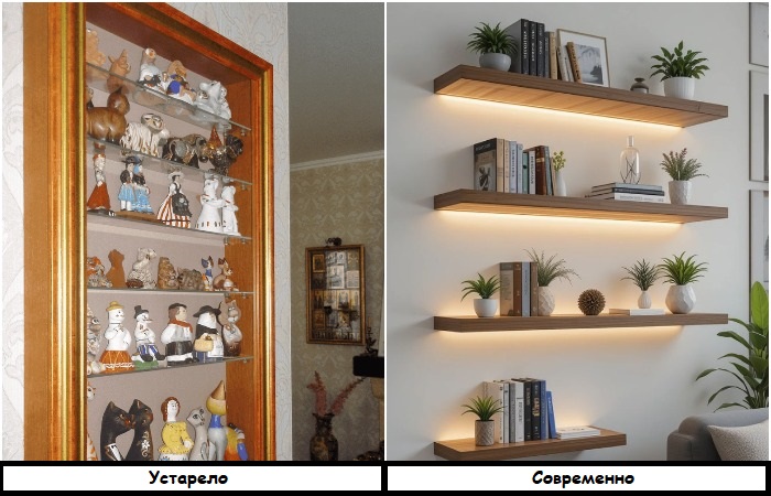 Тщательно продумывайте содержимое полок Тщательно продумывайте содержимое полок