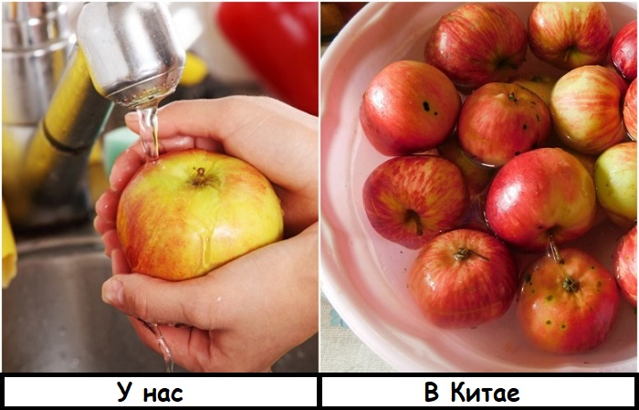 Проточная вода не смоет пестициды с яблок