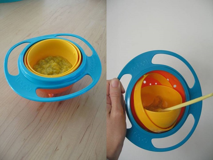 Тарелка-непроливайка - идеальное решение для маленьких детей. / Фото: tdbasis.ru