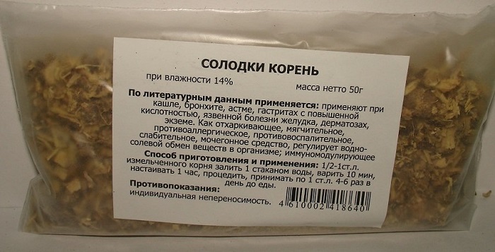 Корень солодки часто продают в вакуумных пакетах. / Фото: otzovik.com