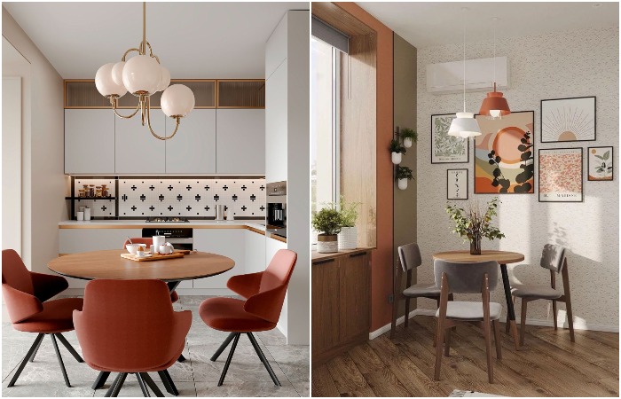 Поклейте обои с мелким узором или сделайте фартук с принтом Поклейте обои с мелким узором или сделайте фартук с принтом