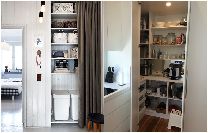 Кладовка может быть на кухне или в коридоре Кладовка может быть на кухне или в коридоре