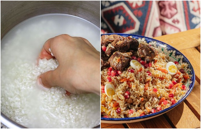 После замачивания рис получается рассыпчатым После замачивания рис получается рассыпчатым