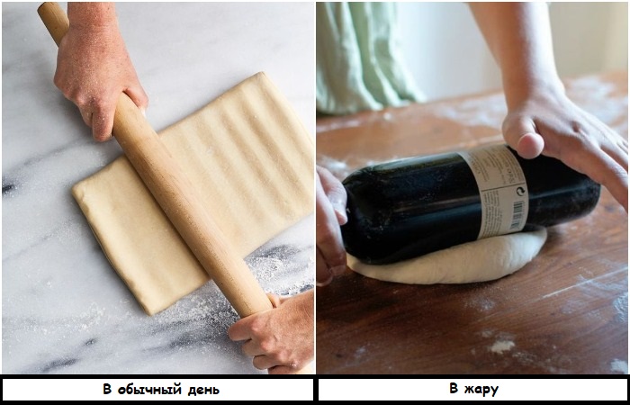 Используйте бутылку вместо скалки Используйте бутылку вместо скалки