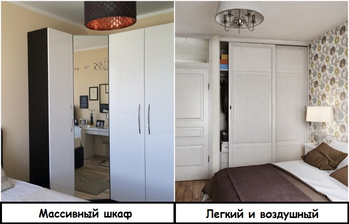Встроенный шкаф под потолок будет гораздо функциональнее. / Фото: syl.ru