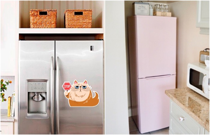 7 идей, как задействовать место над холодильником, чтобы не терять и сантиметра полезной площади