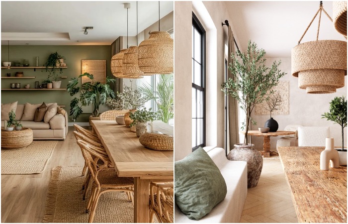 Выбирайте природные оттенки и натуральные материалы