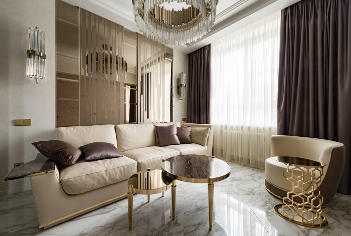 Золотой – один из главных цветов в стиле ар-деко