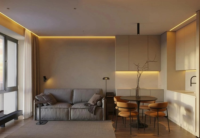 Вместо массивных люстр выбирают скрытые светильники Вместо массивных люстр выбирают скрытые светильники