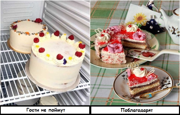 Не прячьте подаренный торт в холодильник - предложите гостям