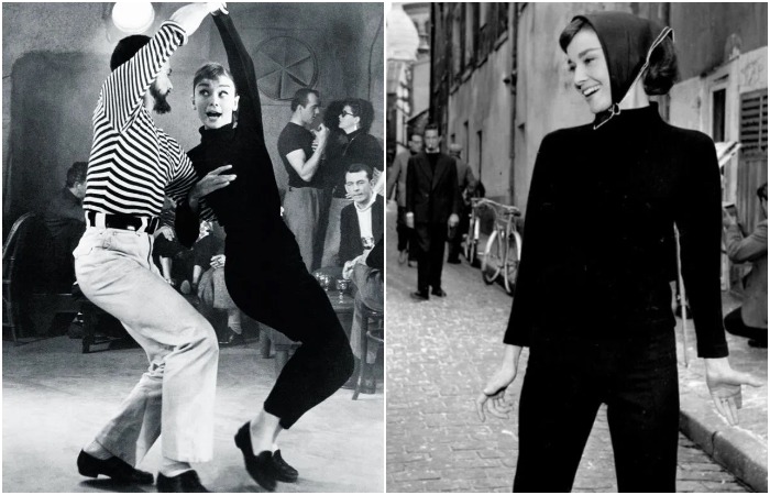 Одри носила водолазки и в фильмах, и в жизни