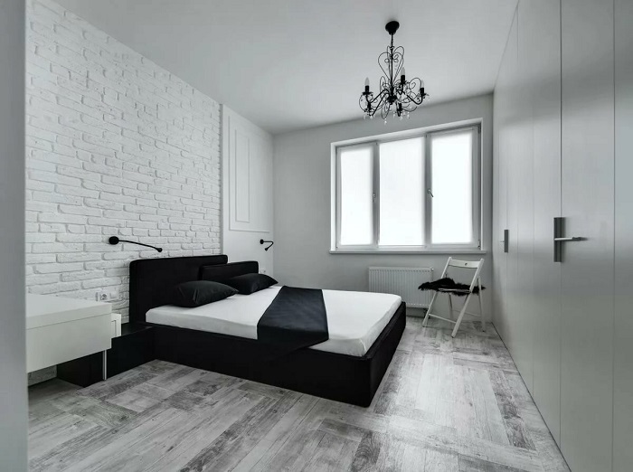 В комнате, куда попадает мало солнечного света, белые стены похожи на серые. / Фото: pinterest.com
