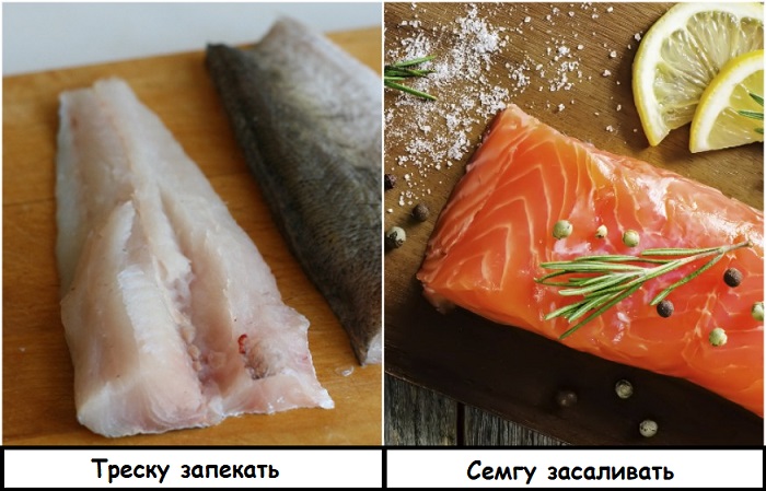 Определитесь с блюдом, а потом покупайте подходящую рыбу
