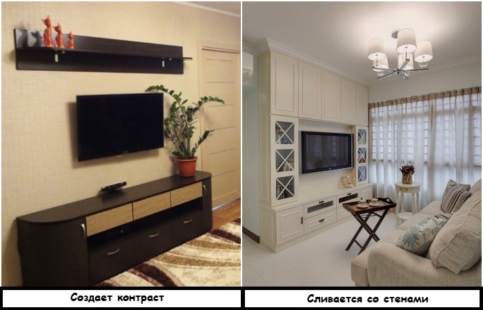 Светлая мебель в тон стен выглядит более гармоничной Светлая мебель в тон стен выглядит более гармоничной