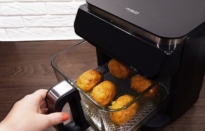 An air fryer replaces an oven and microwave.