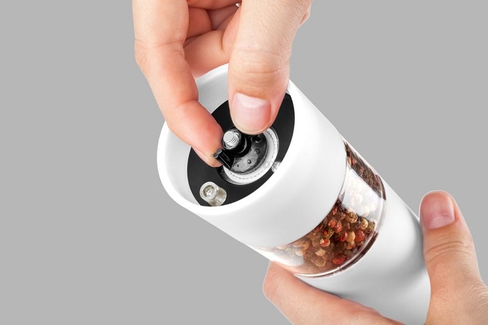 An electric grinder is convenient for grinding spices.