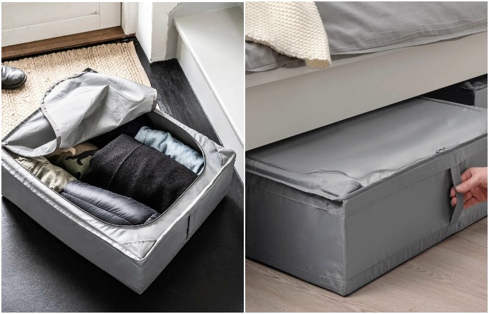 Храните такие сумки под кроватью