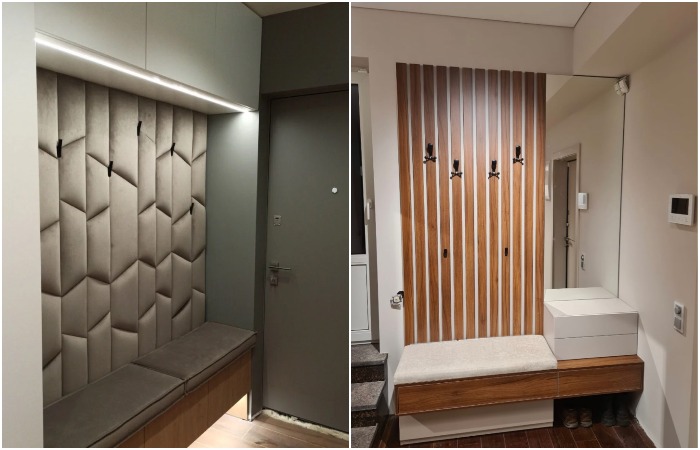 Панель может быть мягкая или деревянная