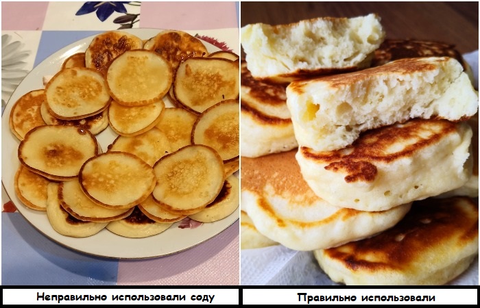 Важно правильно добавлять соду в тесто