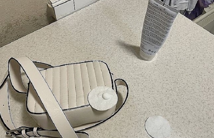 Намажьте кожаную сумку кремом. / Изображение: дзен-канал technotion