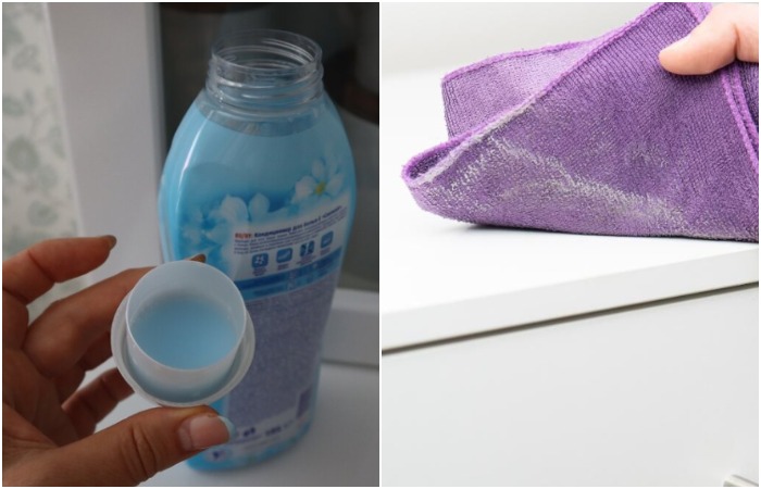 Кондиционер для белья нужно добавить в воду 