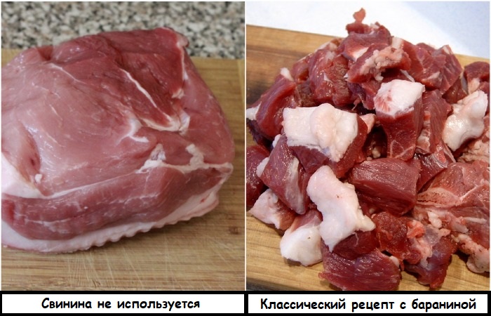 Свинину не используют для плова в Средней Азии, только баранину