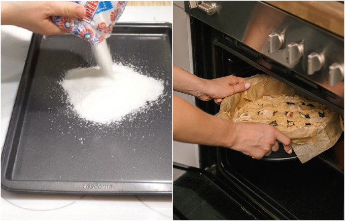 Соль поможет пирогу равномерно пропечься
