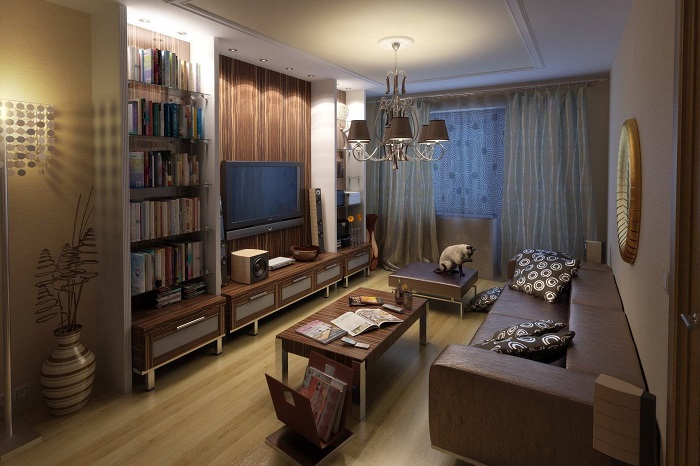 Базовое расположение мебели в гостиной. / Фото: proreiling.ru