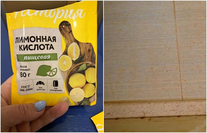 Лимонная кислота быстро справится с пятнами