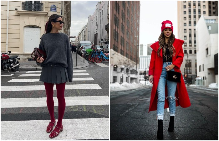 Используйте разные оттенки красного