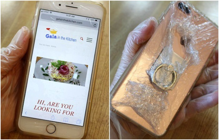 Заверните телефон в пару слоев пленки