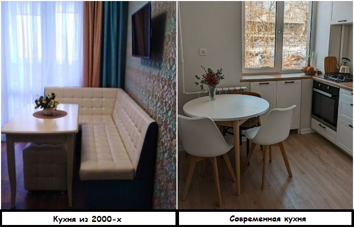 Вместо уголка поставьте обычный стол и стулья