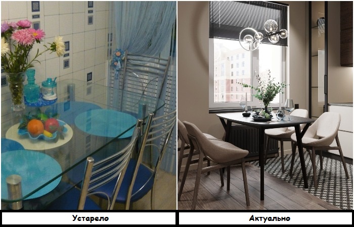 Замените стеклянный стол на деревянный