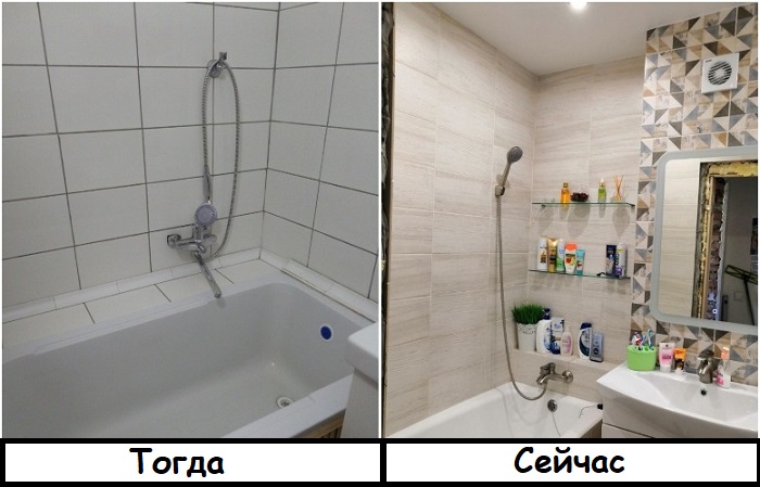 В современных ваннах швы между плитками делают незаметными
